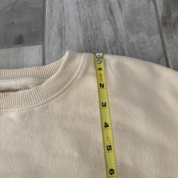 New Balance Men's Made in USA Core Crewneck Sweatshirt MT21541NBY Cream Men Sz M - Picture 7 of 9